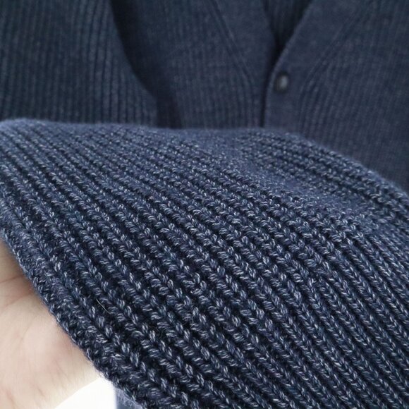 Uniqlo Cardigan Womens M Navy Boho Transitional Academia Normcore Work Wear Warm - Picture 8 of 14